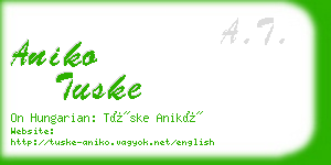 aniko tuske business card